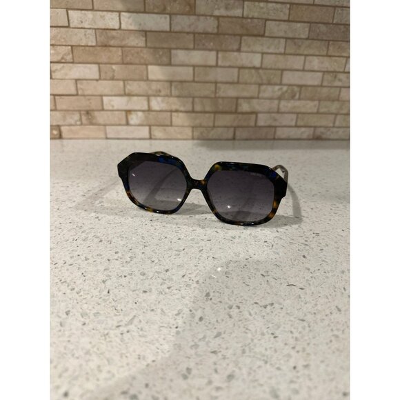 STELLA ACETATE OCTAGONAL‎ SUNGLASSES - BLUE TORTOISE main image 6